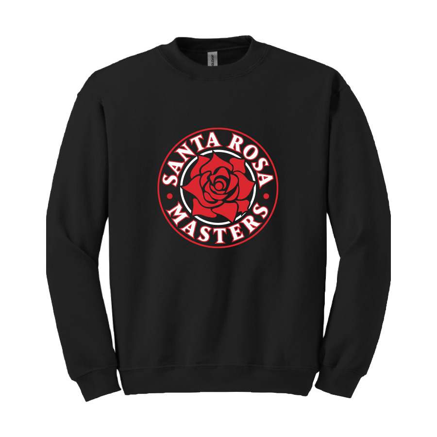 Santa Rosa Masters Crewneck Sweatshirt ~ 2 Options (Black with Rose & Red with SRM)