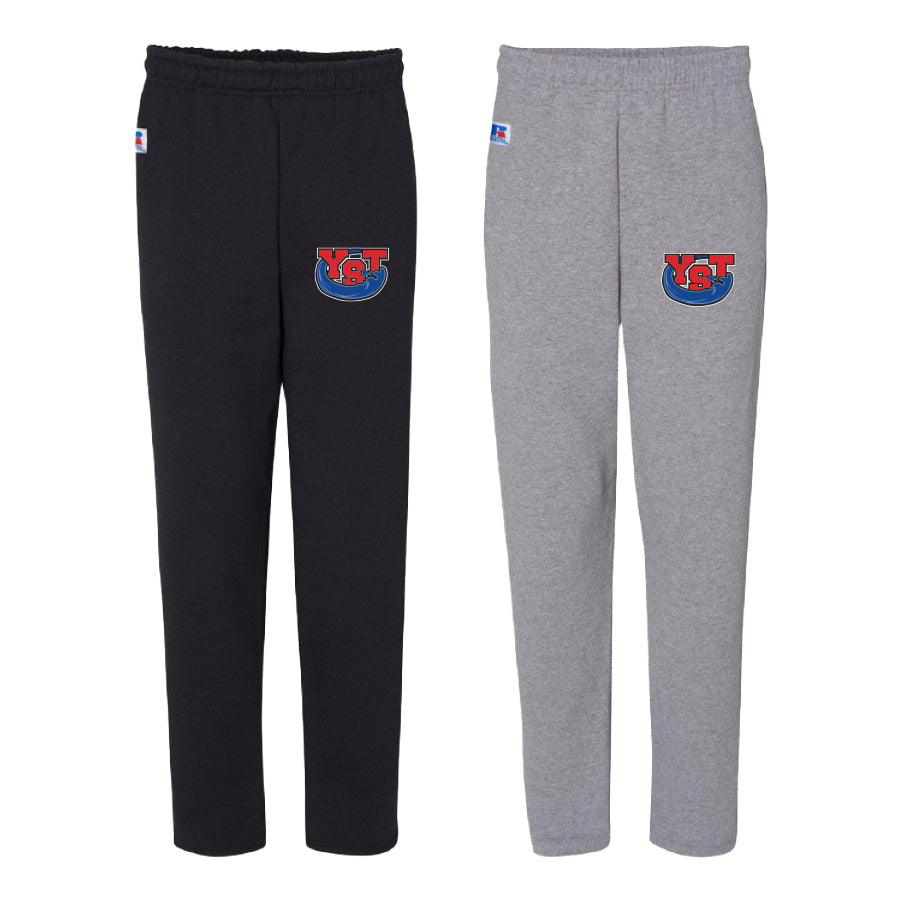 YST * Russell Athletic Unisex Dri Power® Open-Bottom Pocket Sweatpants * 2 color options
