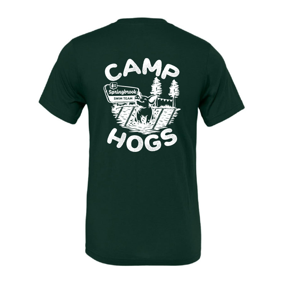 Springbrook Camp Hogs Unisex Adult T-Shirt ~ Forest