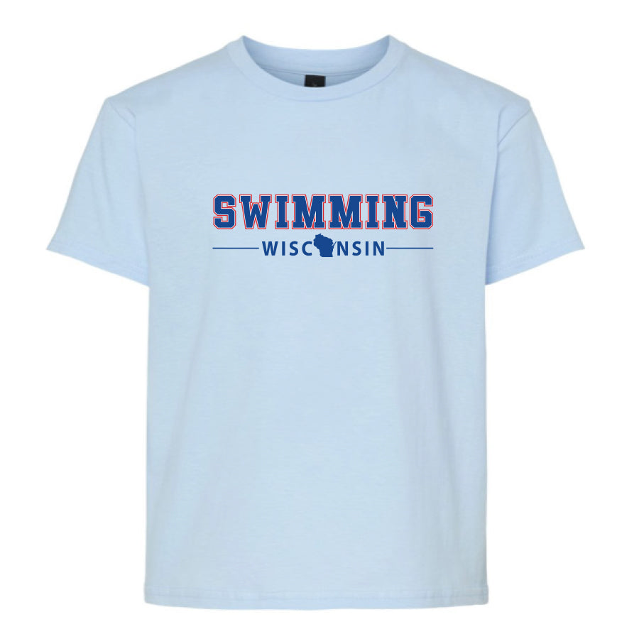 Youth Swimming Tee 2024 wisconsin