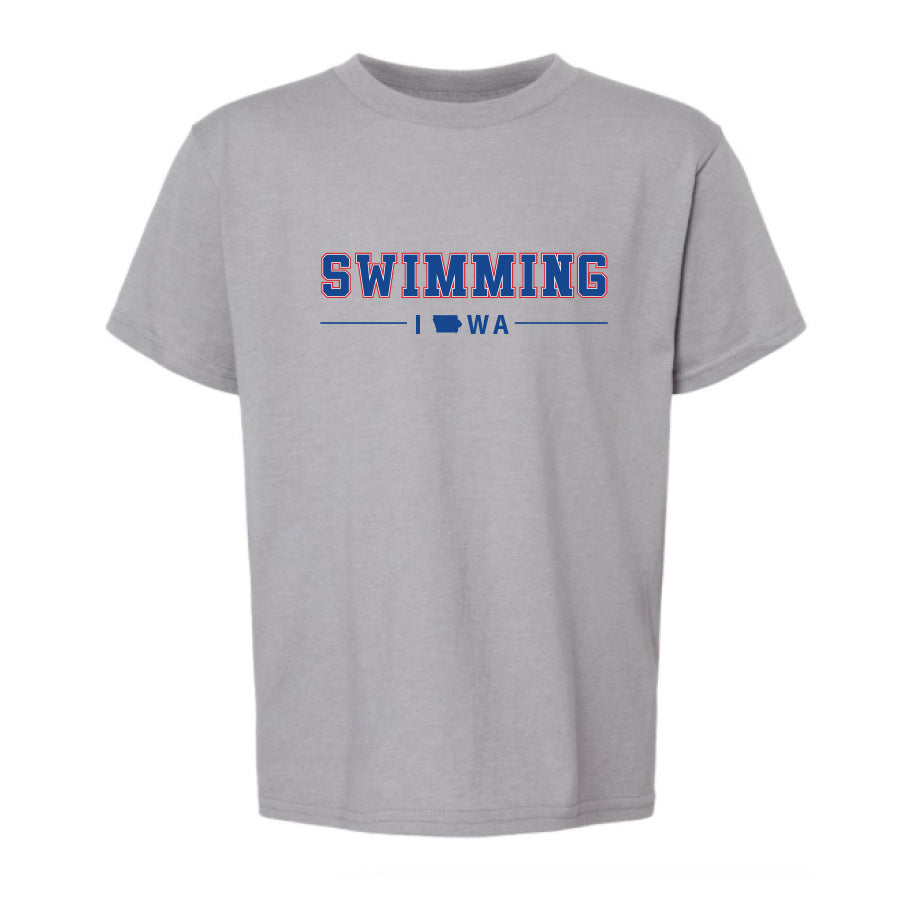 Youth Cement Swimming Tee 2024 iowa