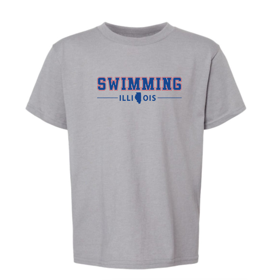 Youth Cement Swimming Tee 2024 illinois
