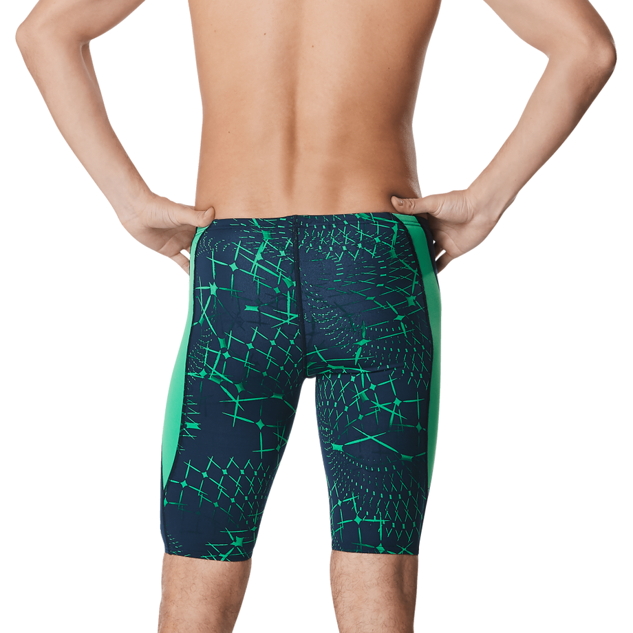 Boys' Endurance+ High Waisted Jammer Black/Orange | Speedo UK