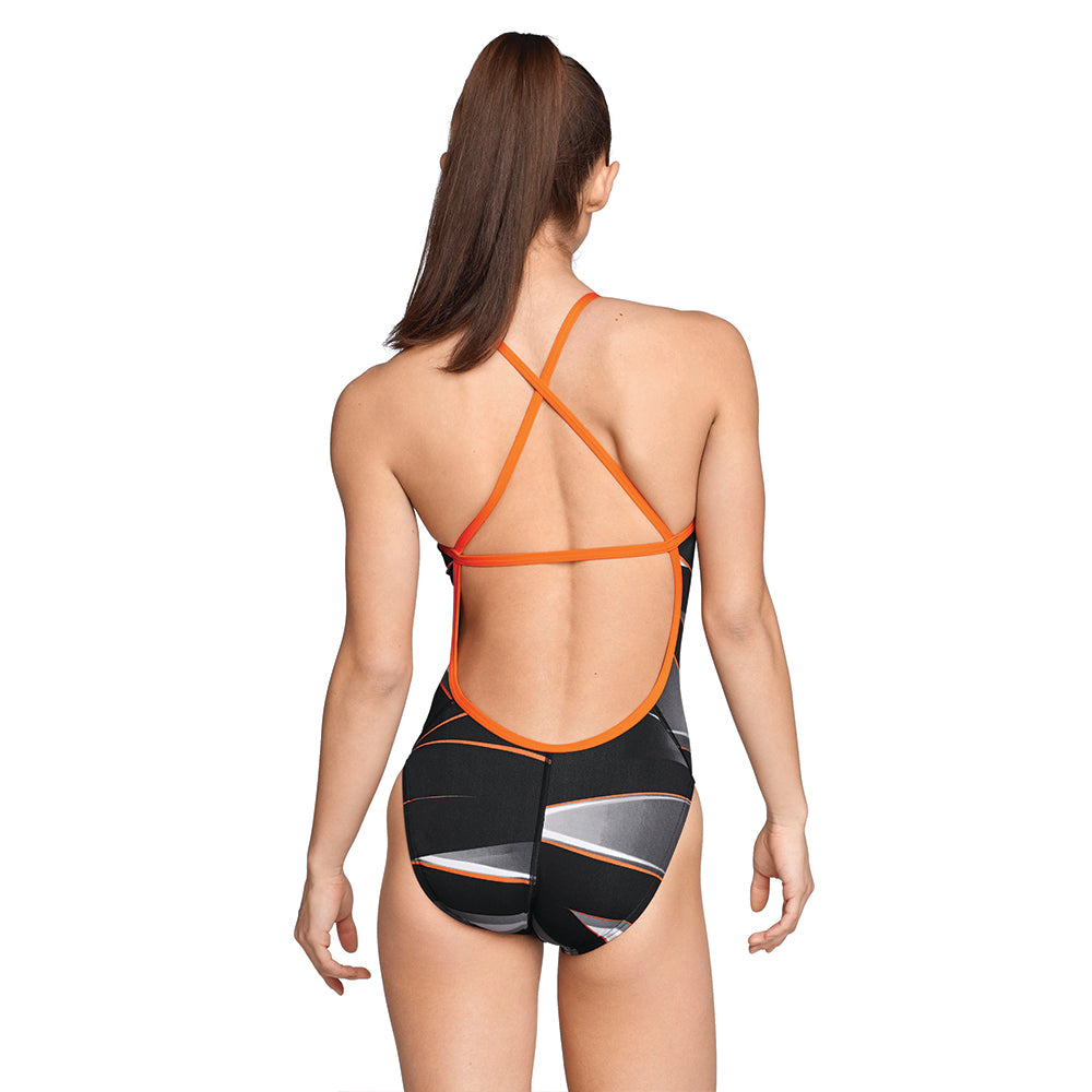 Speedo Infinite Pulse Crossback orange back