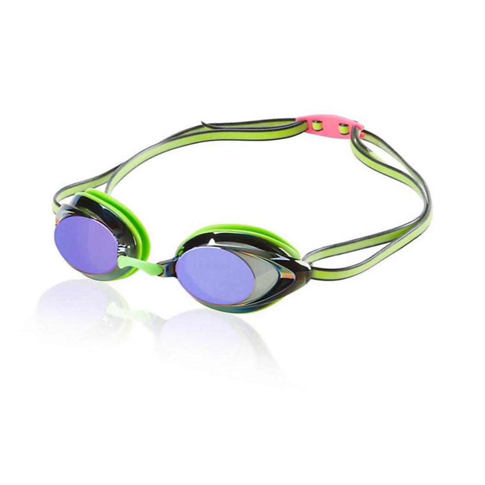 mirrored swim goggles Speedo Vanquisher 2.0 MIRRORED-KEY Lime