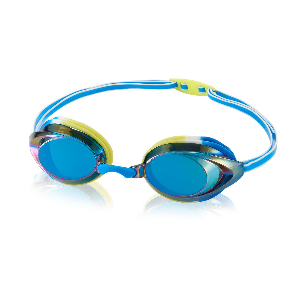 Speedo Junior Vanquisher 2.0 Mirrored Goggle blue yellow
