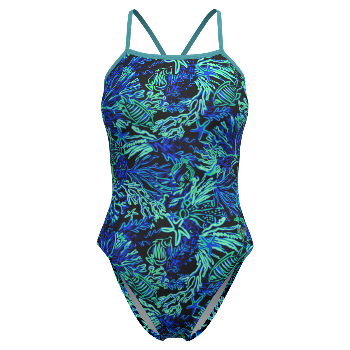 Speedo Printed Twist Back Turquoise – Elsmore Swim Shop