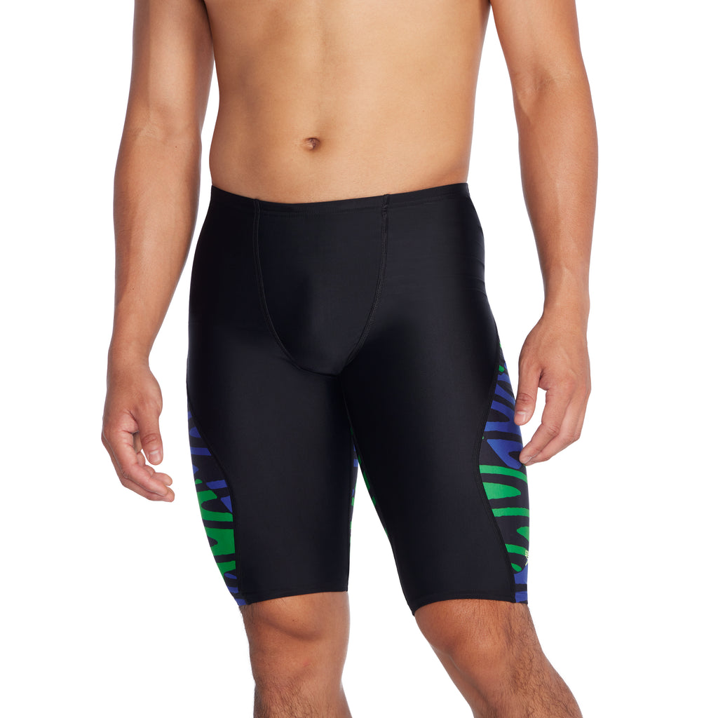 Speedo Disco Boom Splice Jammer blue green front