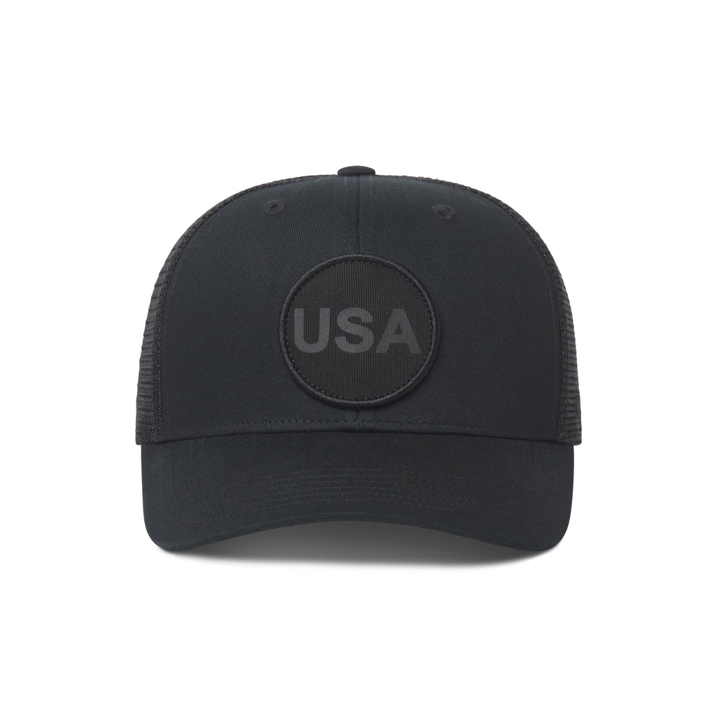 Speedo Trucker Hat usa black front