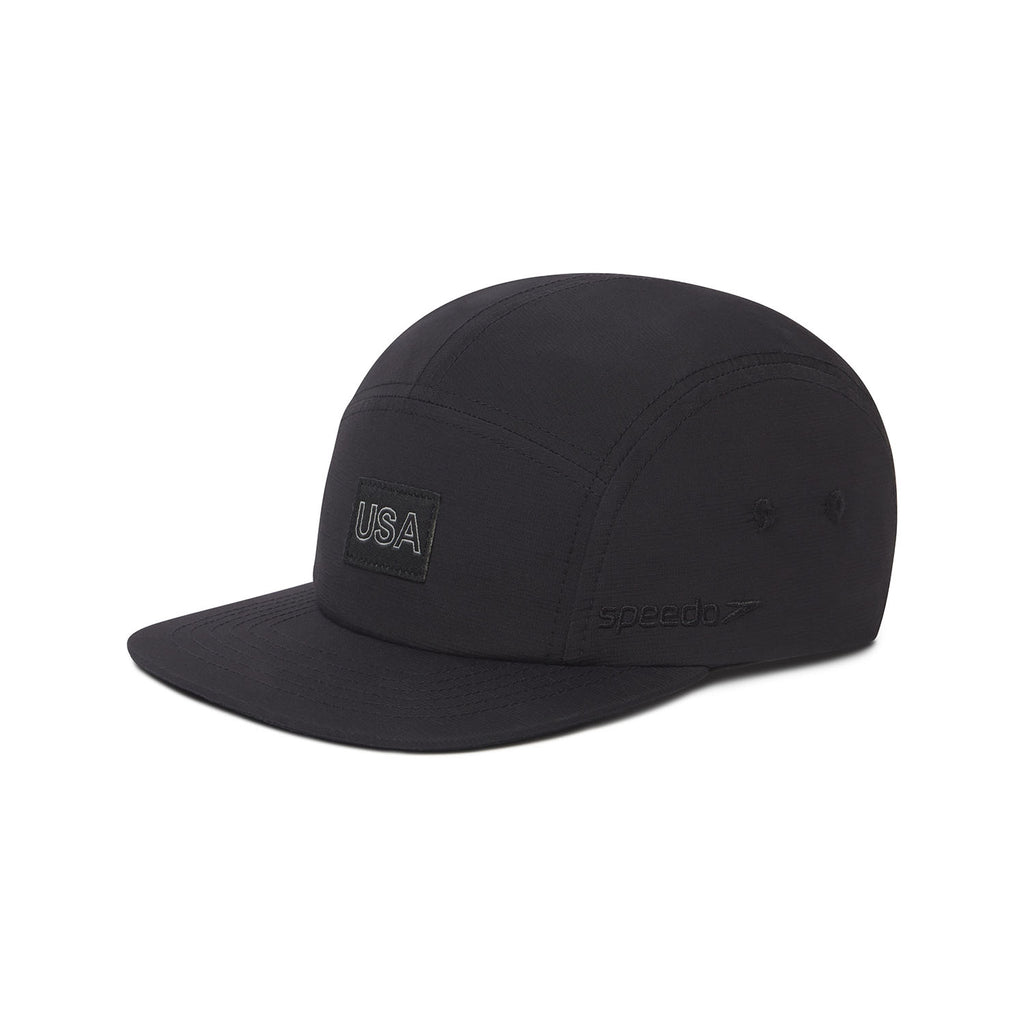 Speedo 5 Panel Jogger Hat usa black side