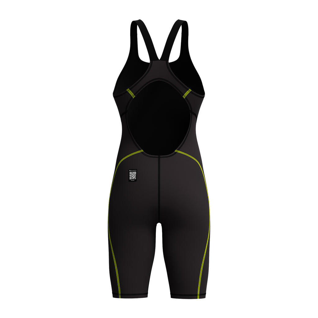Speedo Hyperspark Open Back Kneeskin black back