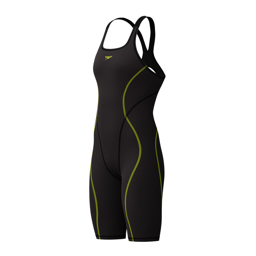 Speedo Hyperspark Open Back Kneeskin black front