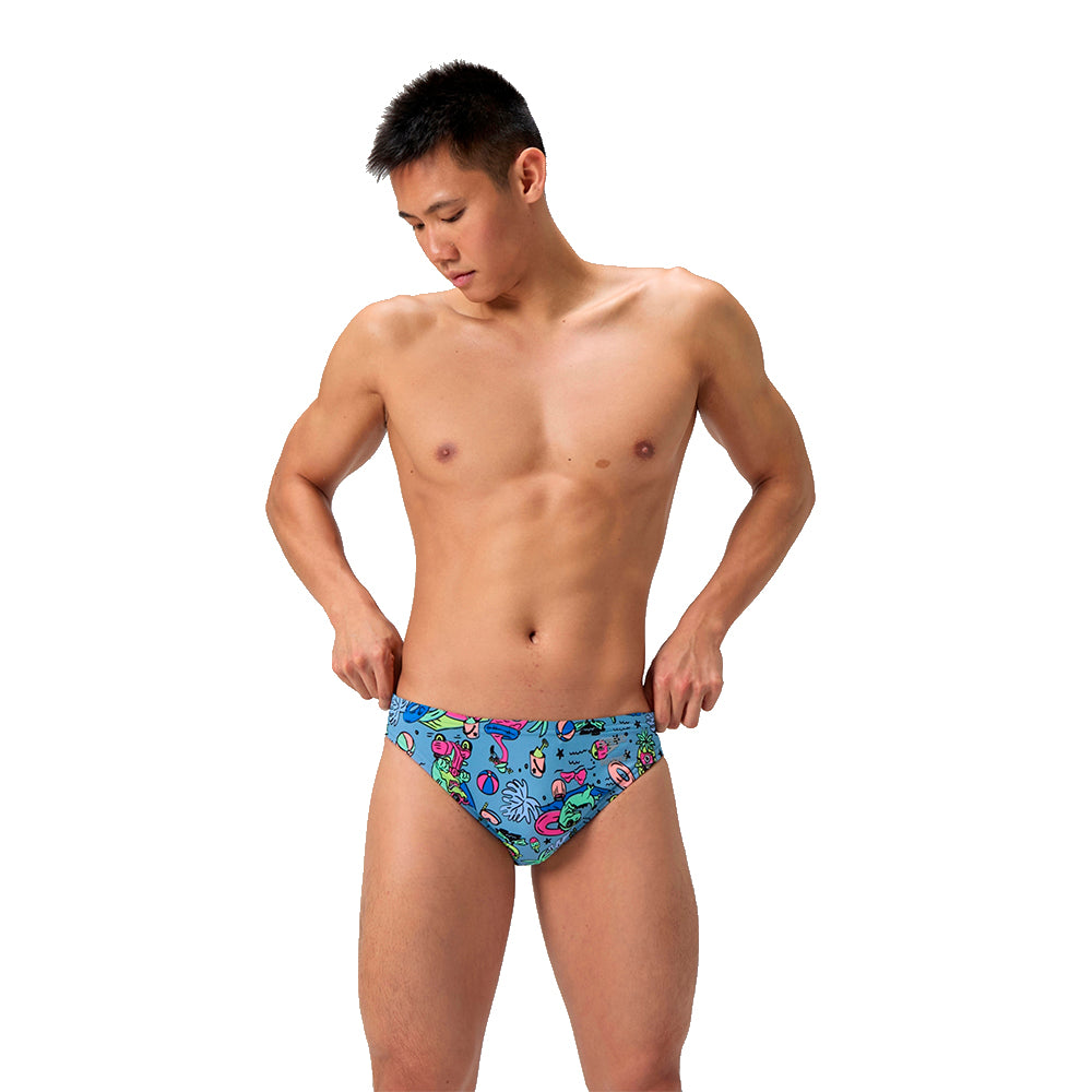 Speedo Printed Brief electric luau front