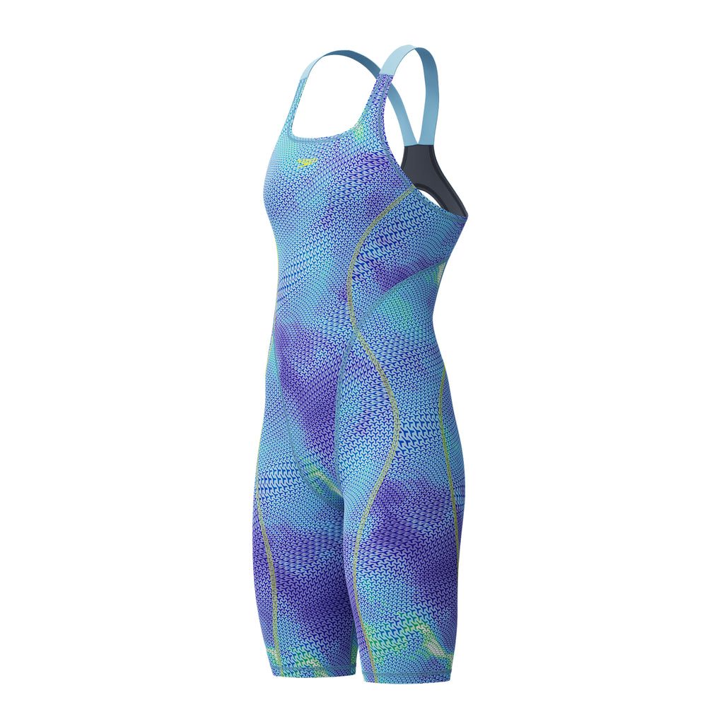 Speedo Hyperspark Printed Open Back Kneeskin current front