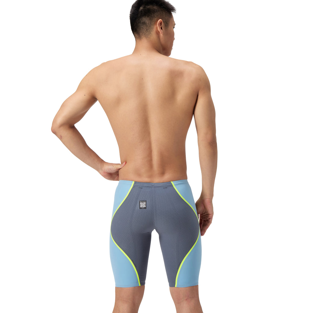 Speedo LZR Intent High Waist Jammer 2.0 Grey/Blue back