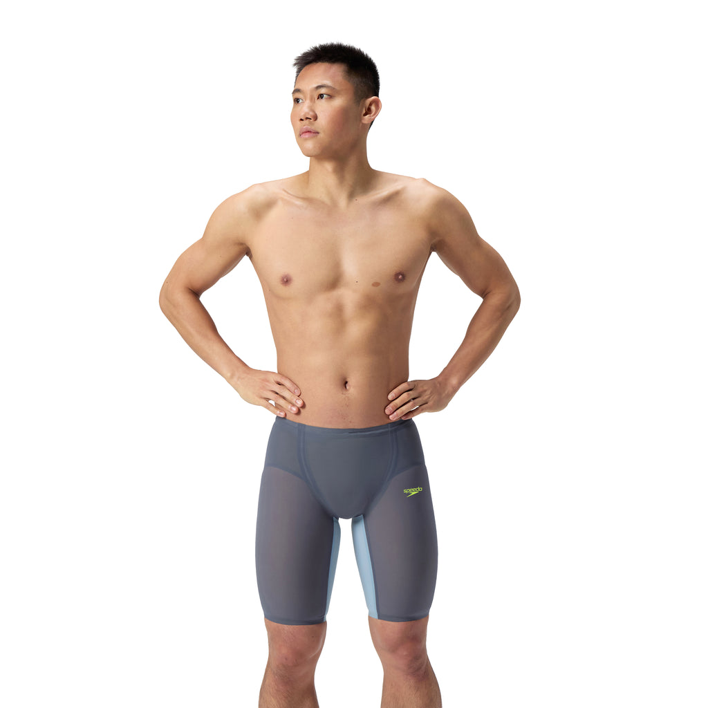 Speedo LZR Valor High Waist Jammer 2.0 Grey/Blue front