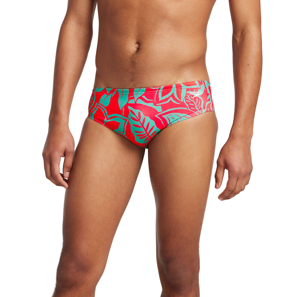 Speedo Printed One Brief red green