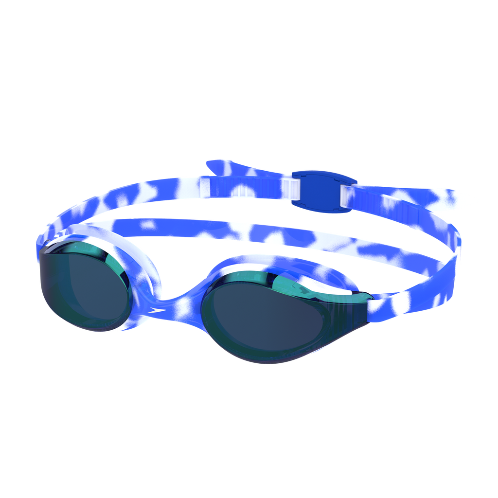 Speedo Hyper Flyer Mirrored Goggle blue white