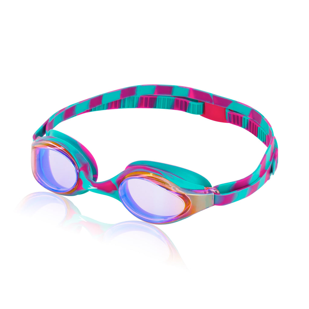 Speedo Hyper Flyer Mirrored Goggle teal pink