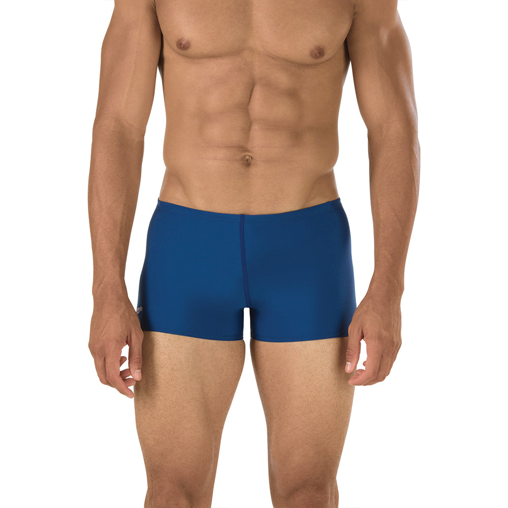 Speedo Endurance+ Solid Square Leg navy front
