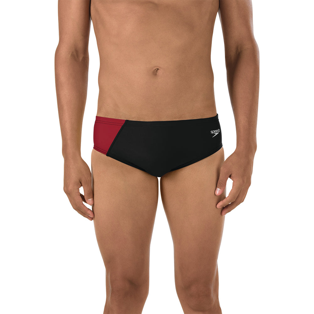 Speedo Revolve Splice Brief maroon