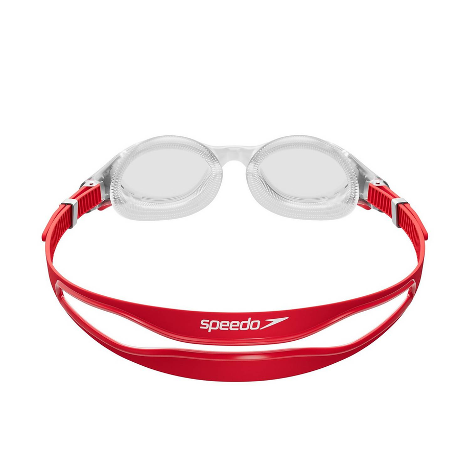 Red swimming goggles sales