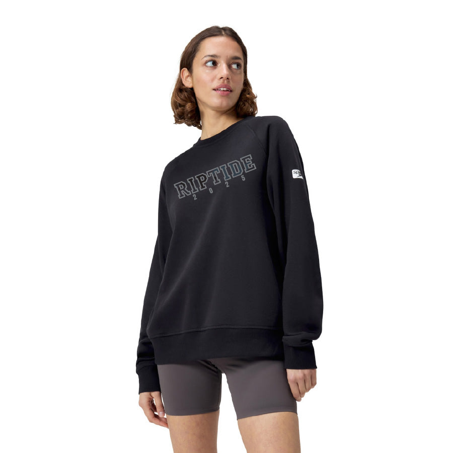 Riptide Holiday Speedo Unisex Fleece Crewneck - Black Option 1