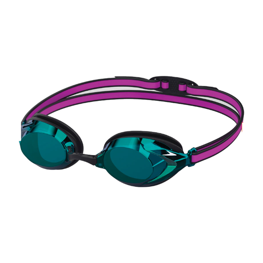 vorgee missile goggles Speedo Junior Vanquisher 3.0 Mirrored Goggle Picton Blue/Vermillion/Gold Mirror