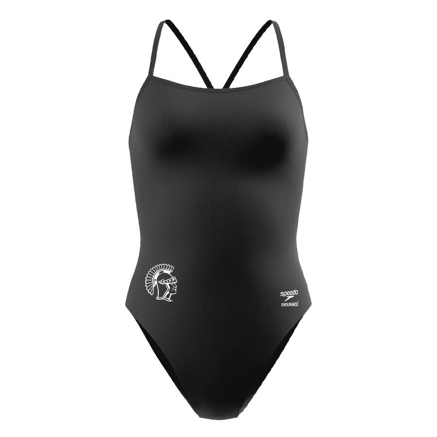JTSC * Speedo Solid EnduranceX V-Back 2.0 * typically a high schooler fit * sizes 24-38