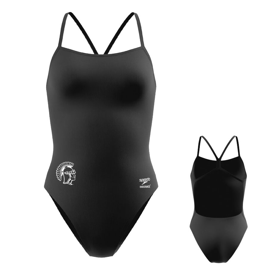 JTSC * Speedo Solid EnduranceX V-Back 2.0 * typically a high schooler fit * sizes 24-38