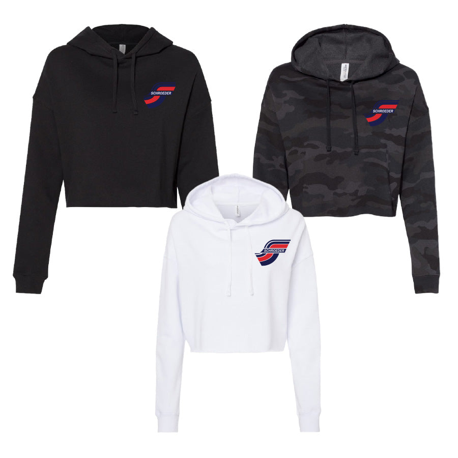 SSTY Women's Light Cropped Hooded Sweatshirt