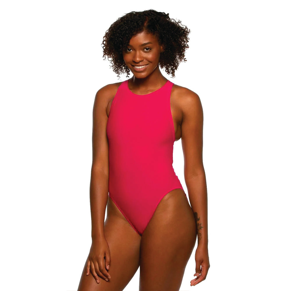 Jolyn Anique Water Polo Suit dragonfruit