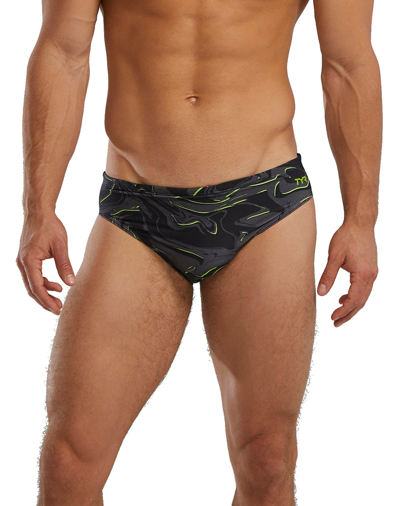 tyr brief black yellow front