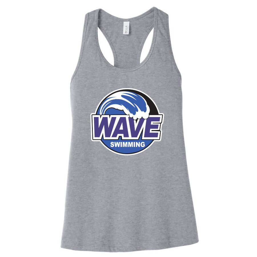 Wave 2026 Women's Jersey Racerback Tank - Athletic Heather