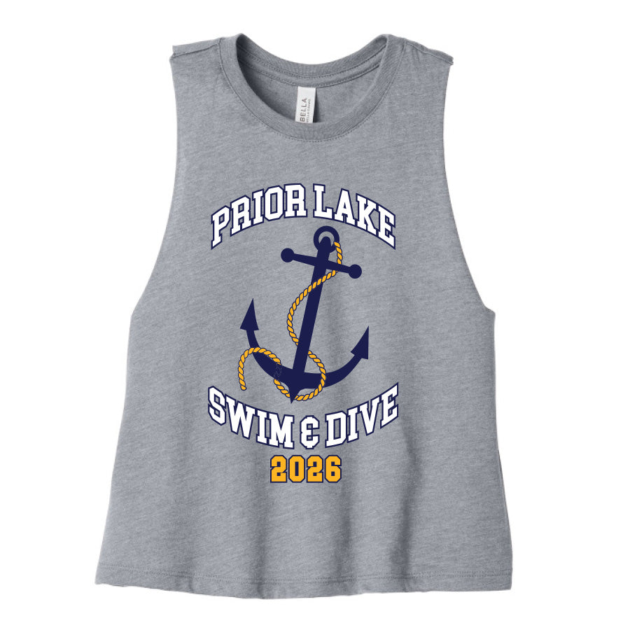 Prior Lake Girls 2026 Women's Racerback Cropped Tank