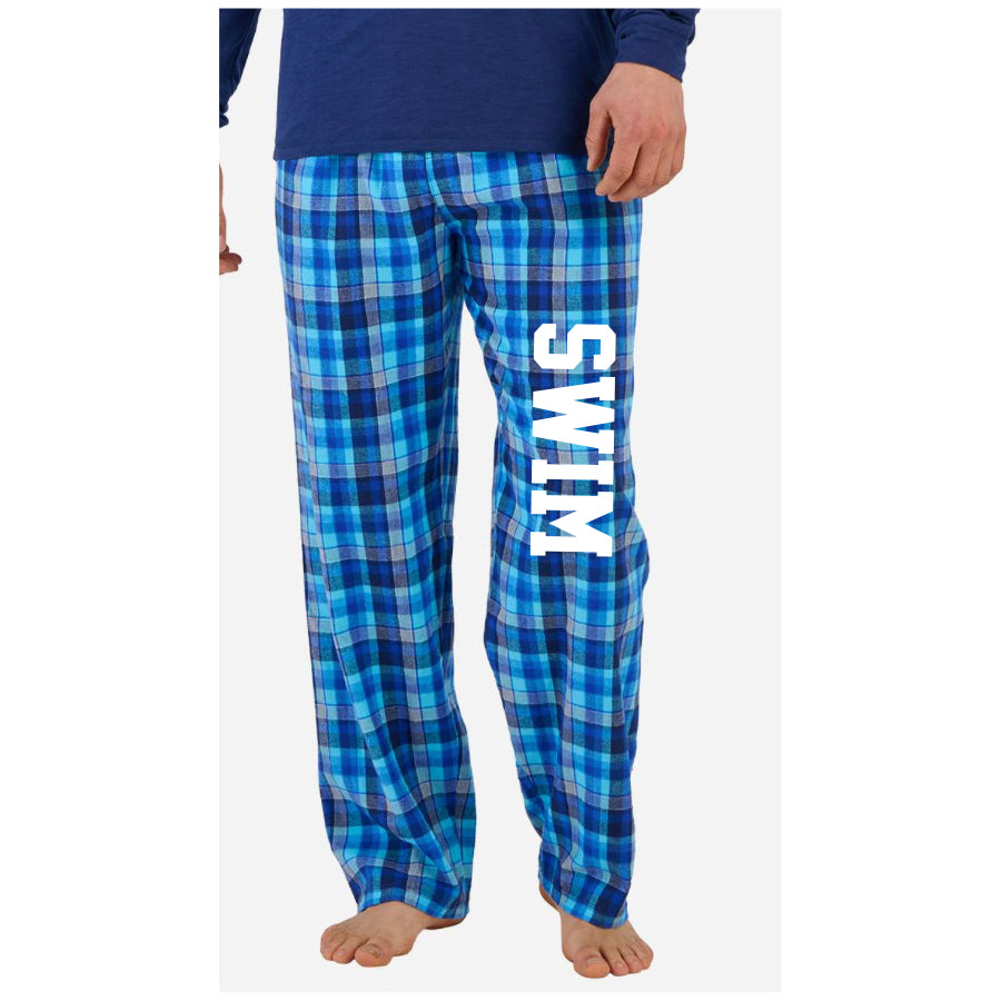 2025 Harley Flannel Swim Pants blue harmony