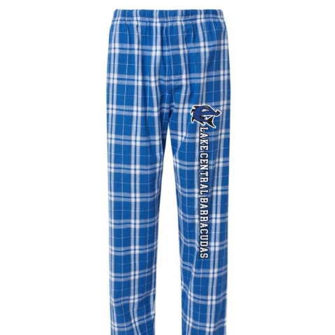 LAKE CENTRAL HARLEY FLANNEL PANTS - ROYAL/SILVER
