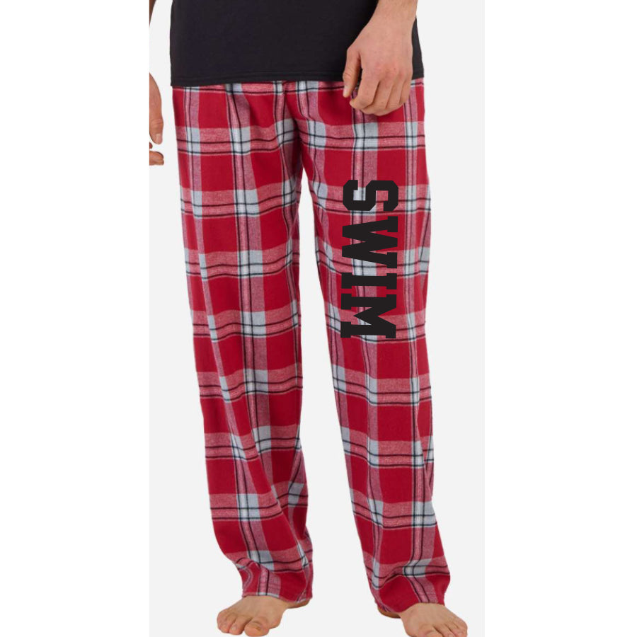 2025 Harley Flannel Swim Pants red mcintosh