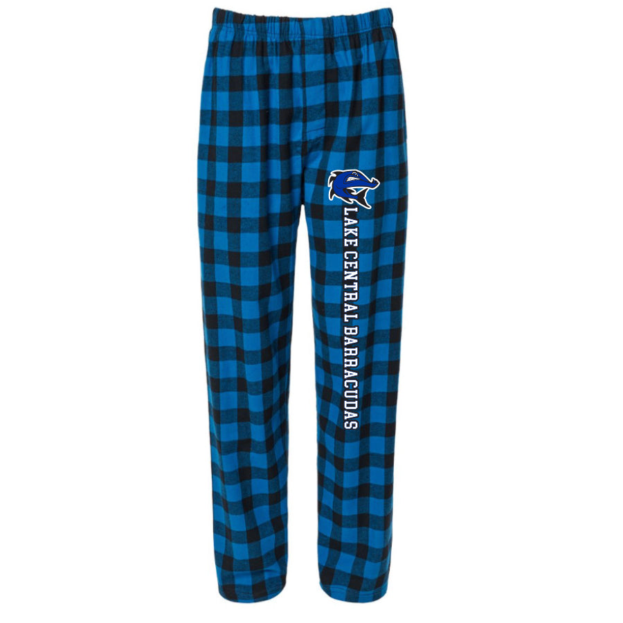 LAKE CENTRAL HARLEY FLANNEL PANTS - ROYAL/BLACK BUFFALO