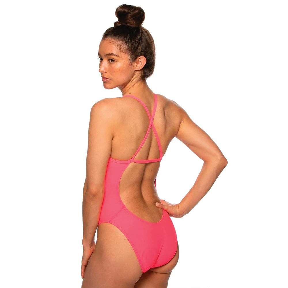 Jolyn Brandon Hot Pink Onesie back