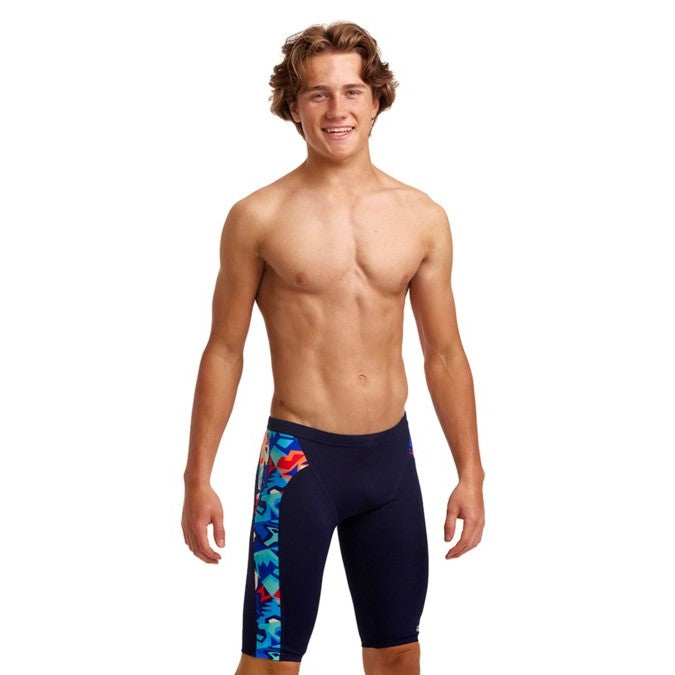 Funky Trunk Boy's Jammer navy multi front