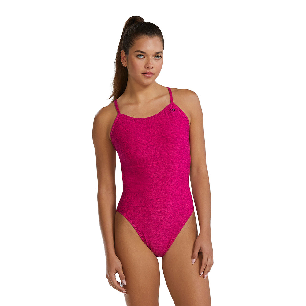 TYR Magenta Lapped Cutoutfit front