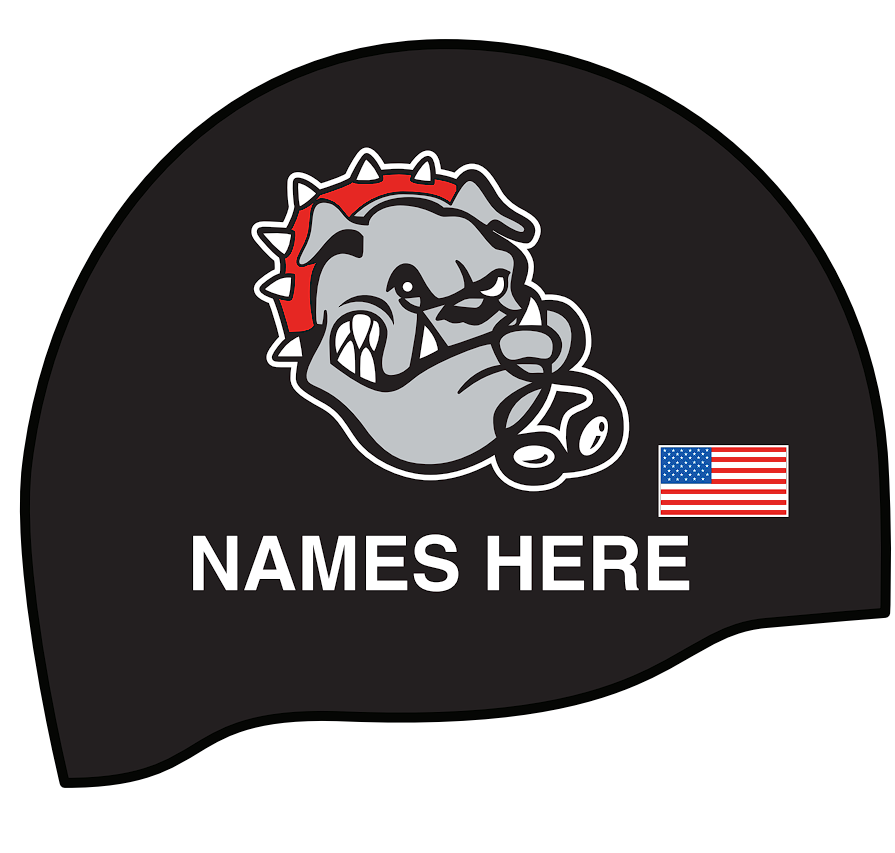 Crown Point Personalized LONG HAIR Silicone Caps (2 per Order)