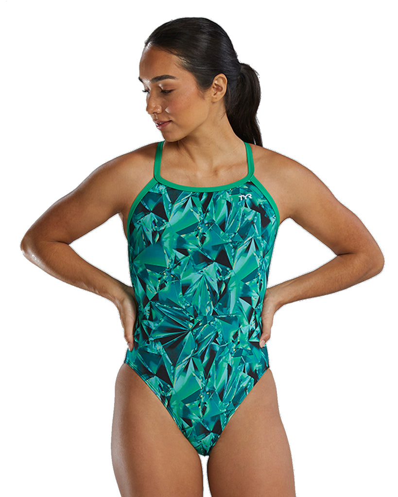 TYR Crystalized Diamondfit green front