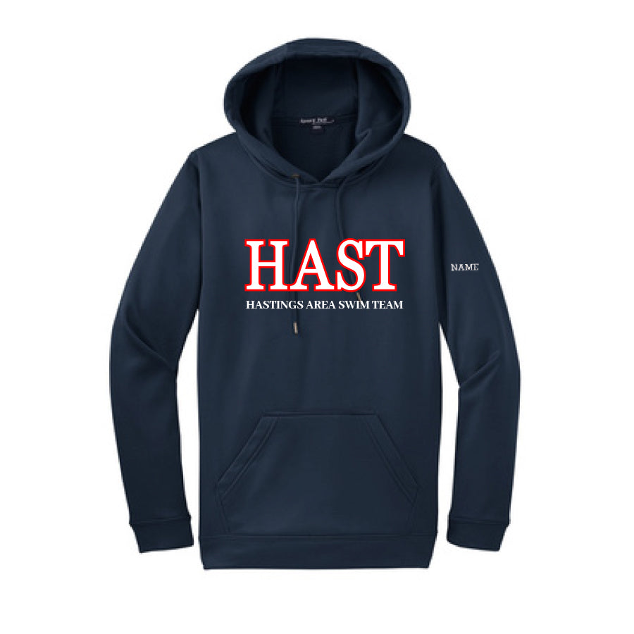 HAST Adult Fleece Hooded Pullover with tackle logo