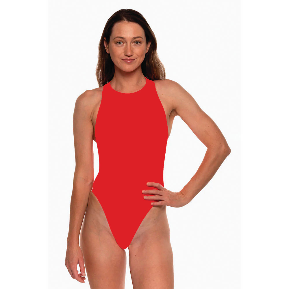 Jolyn Fairlie Water Polo Suit red