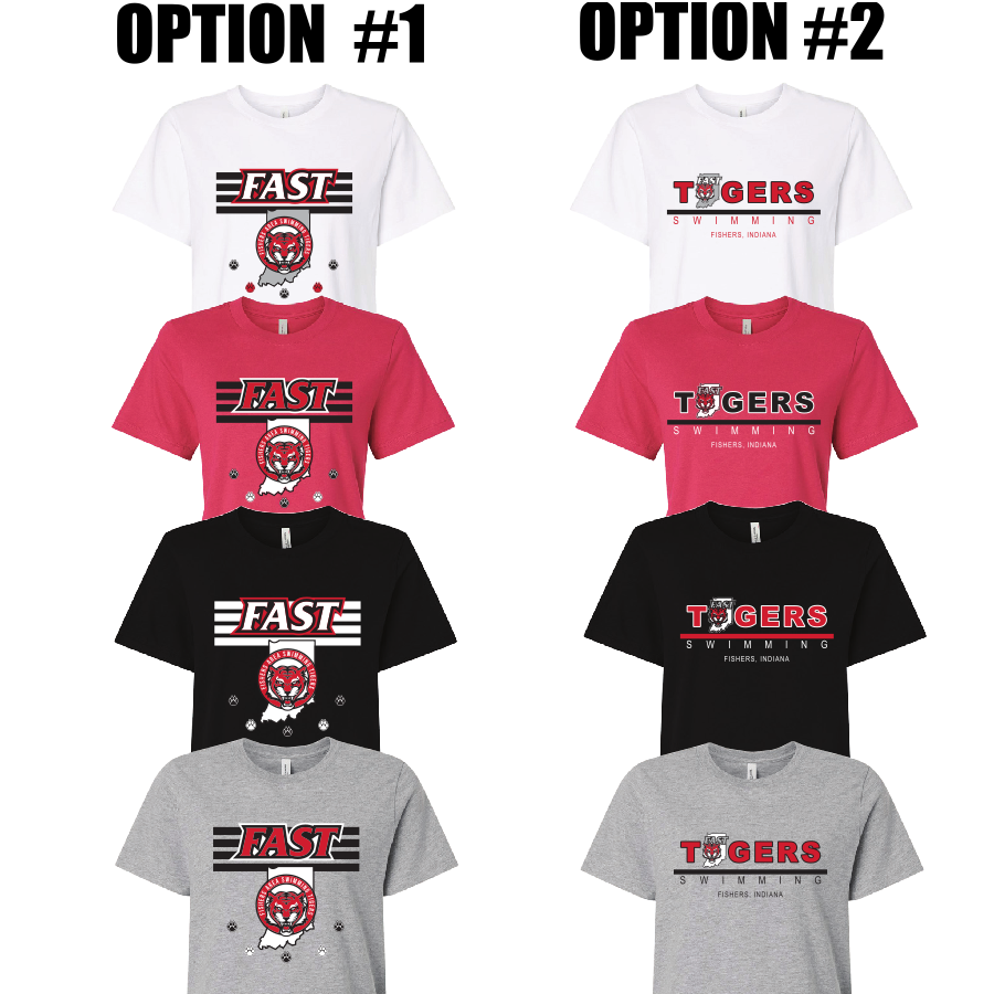 FAST WOMENS 6OZ HEAVYWEIGHT CROP TEE