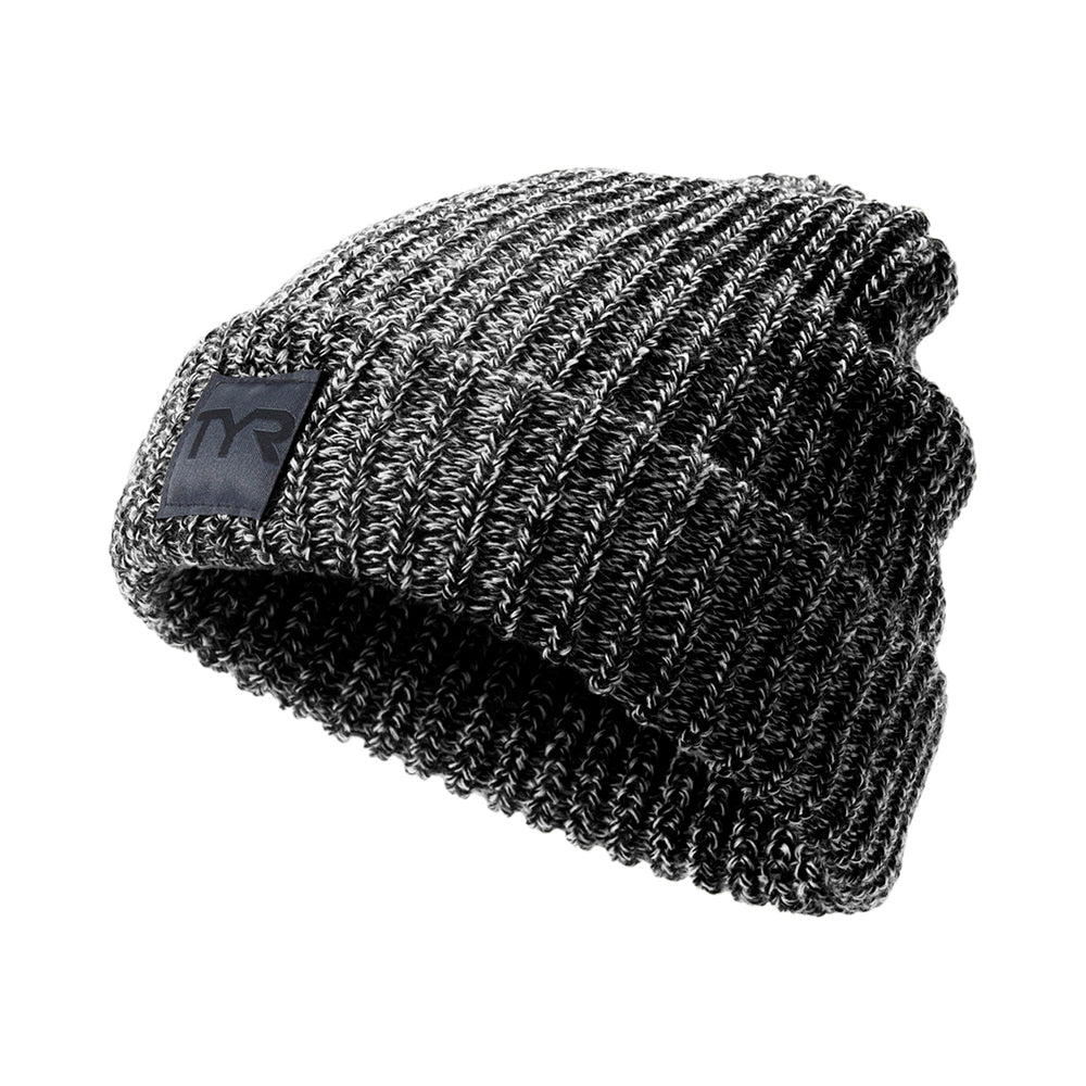 TYR Cuffed Ribbed Beanie black