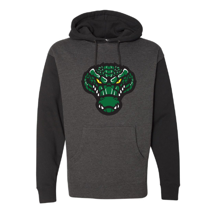 ECAC Heavyweight Hooded Sweatshirt (Charcoal Heather/Black)