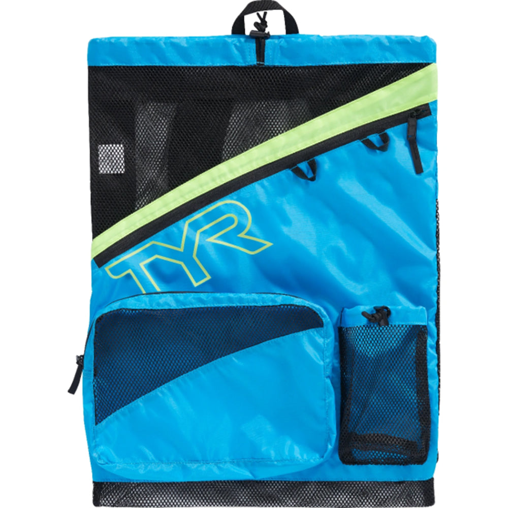 TYR Elite Team Mesh Backpack blue teal green